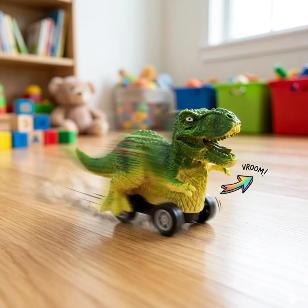 Dino Ovo Surpresa Dinossauro Pull Back DM TOYS