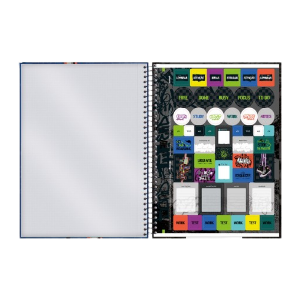 Caderno Universitário Bomber 1m 80f (Semáforo) FORONI