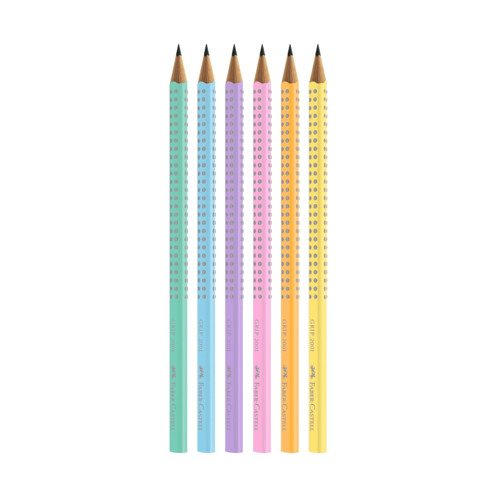 Lápis de Escrever Triangular com Grip 2001 EcoLápis (Laranja) Pastel FABER CASTELL