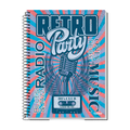 Caderno Universitário 10m 160fls Golden Years (Microfone) CREDEAL
