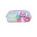 Estojo Simples Disney Stitch e Angel Roxo LUXCEL