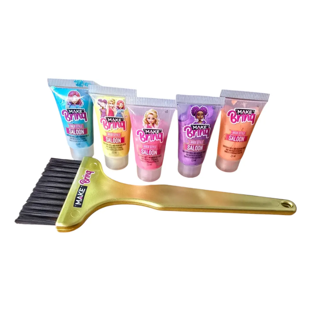 Kit para Pintar o Cabelo Hair Style Saloon Make Brinq POLIBRINQ
