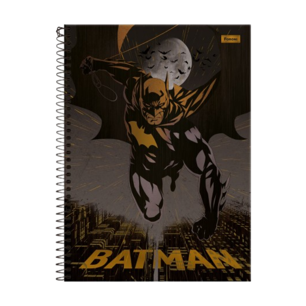 Caderno Universitário 1m 80fls DC Batman (Luar) FORONI