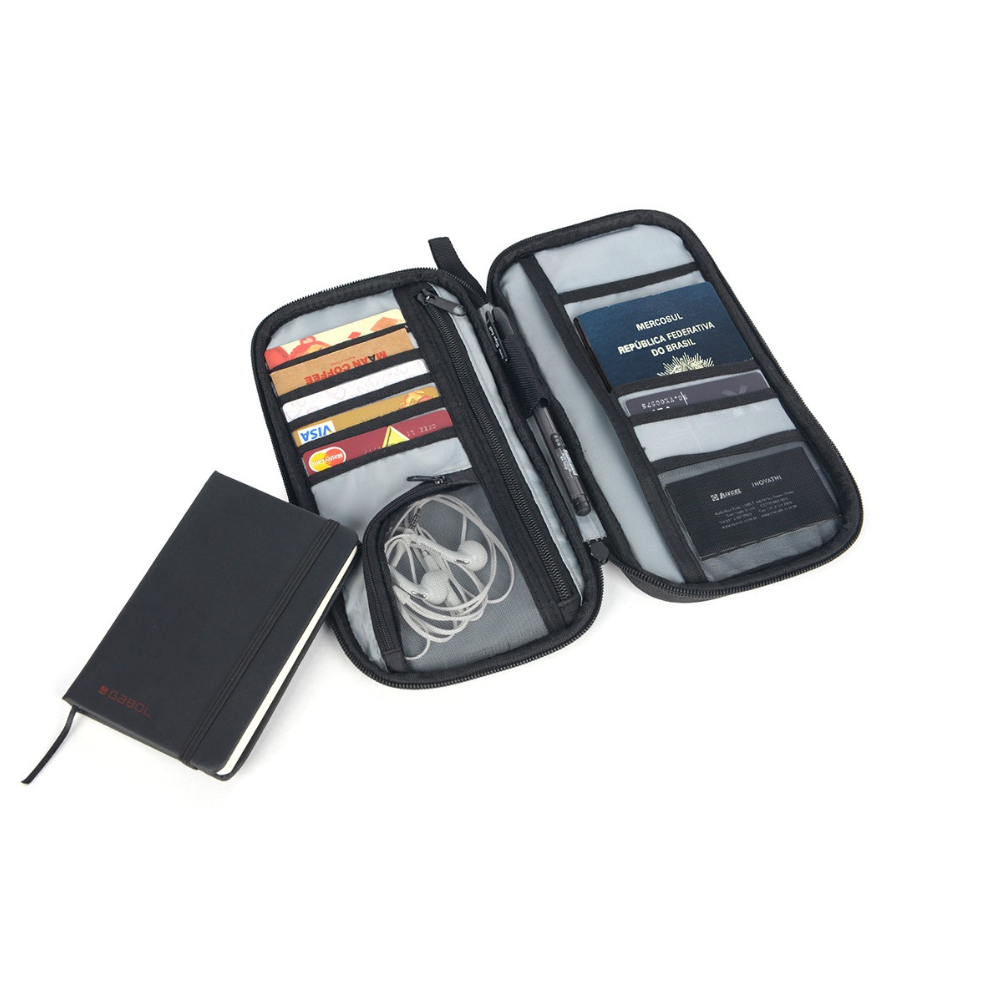 PORTA PASSAPORTE PRETO UN