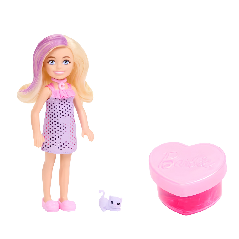 Boneca Barbie Chelsea Party Glamour Surpresa MATTEL