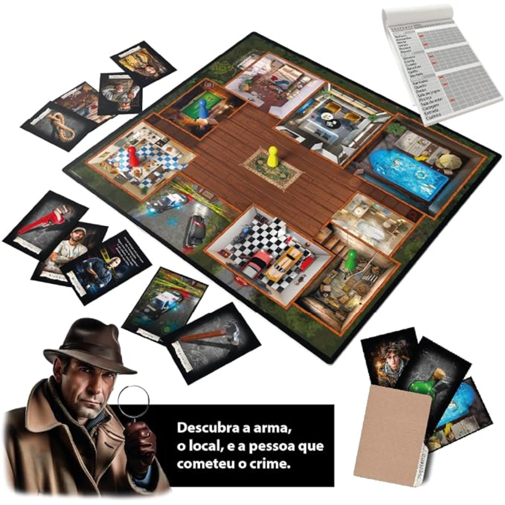 Jogo Clássico de Investigação Suspense BRINCADEIRA DE CRIANÇA