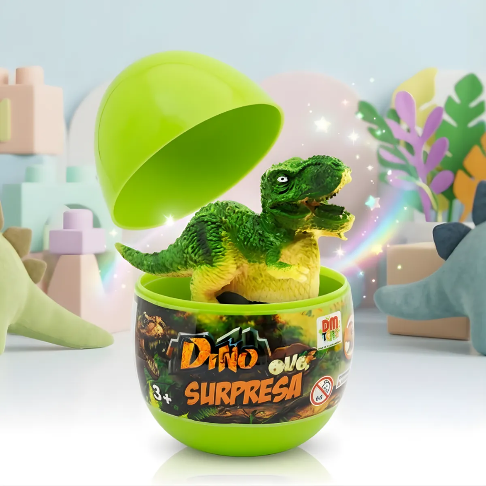 Dino Ovo Surpresa Dinossauro Pull Back DM TOYS