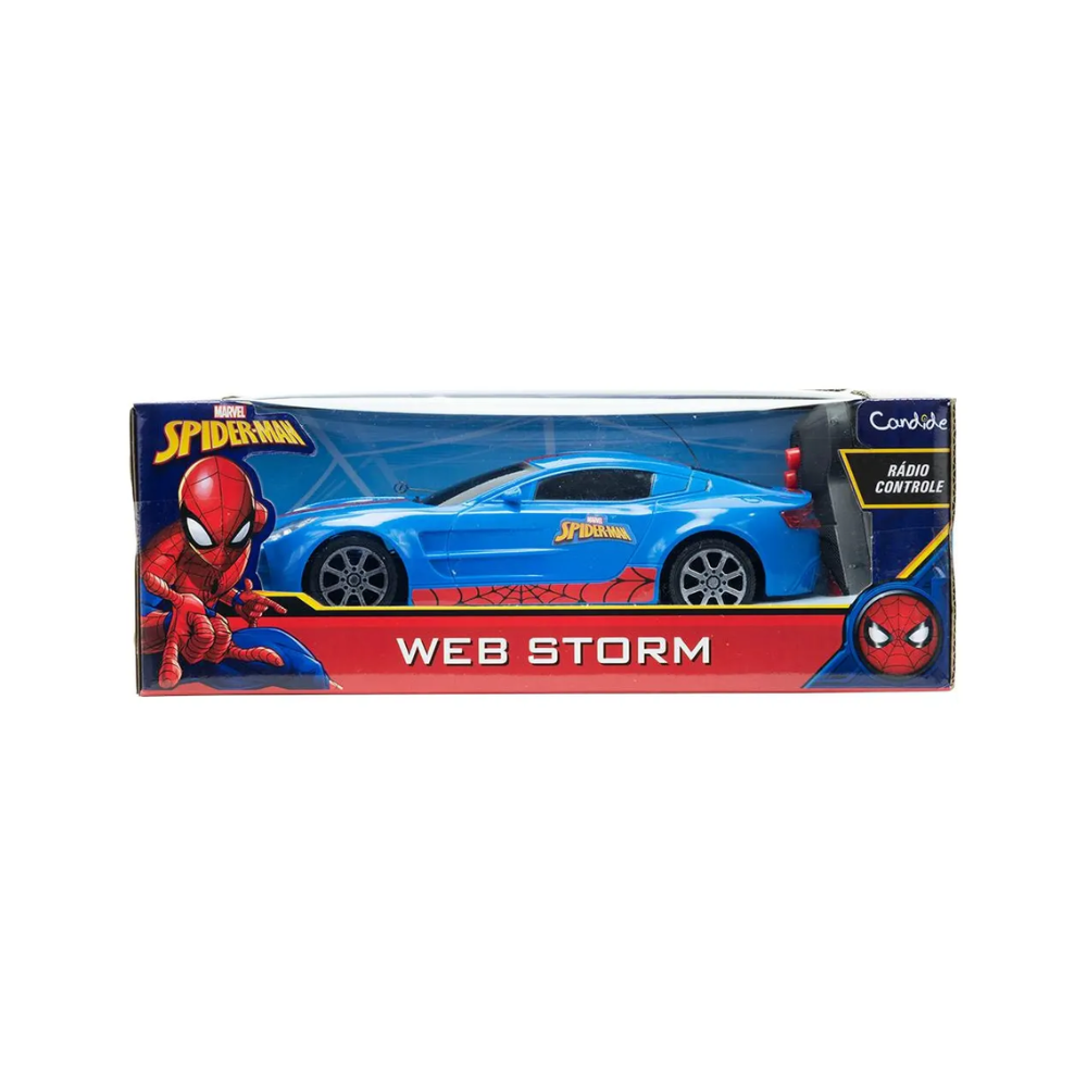 Carro de Controle Remoto Spider-Man Web Storm CANDIDE