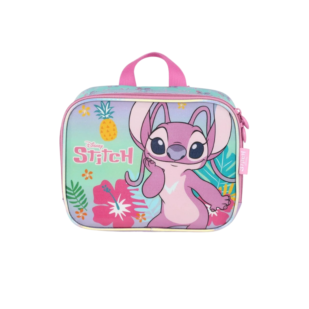 Lancheira Disney Stitch e Angel Roxo LUXCEL