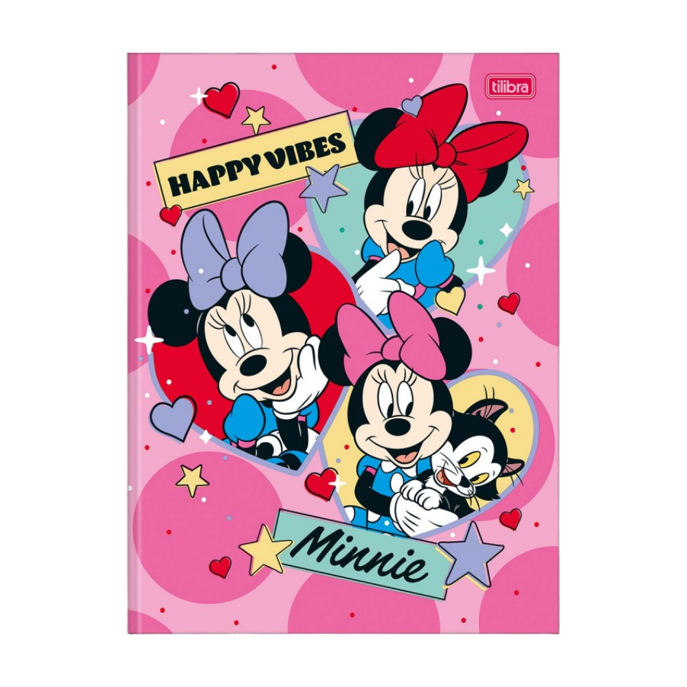 Caderno Brochurão Disney Minnie 80f (Happy Vibes) FORONI