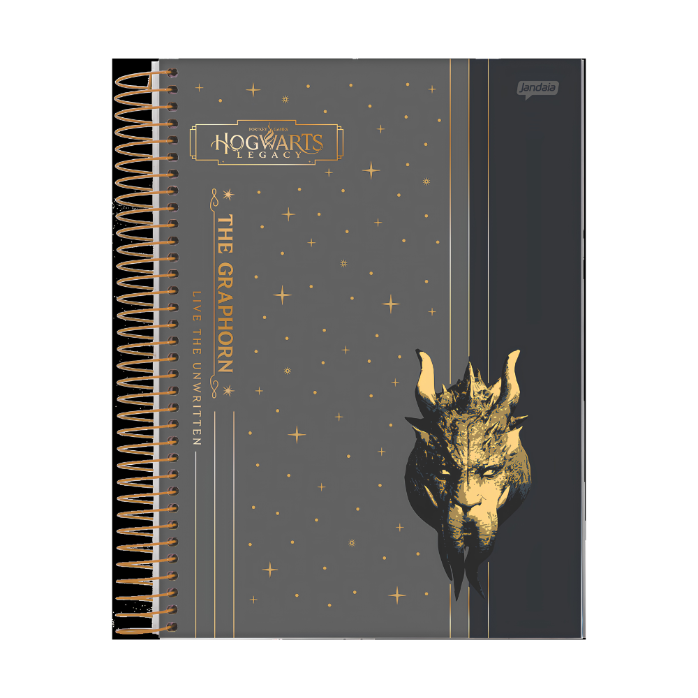Caderno Universitário Smart 10m 160fls Hogwarts Legacy (Criatura) JANDAIA