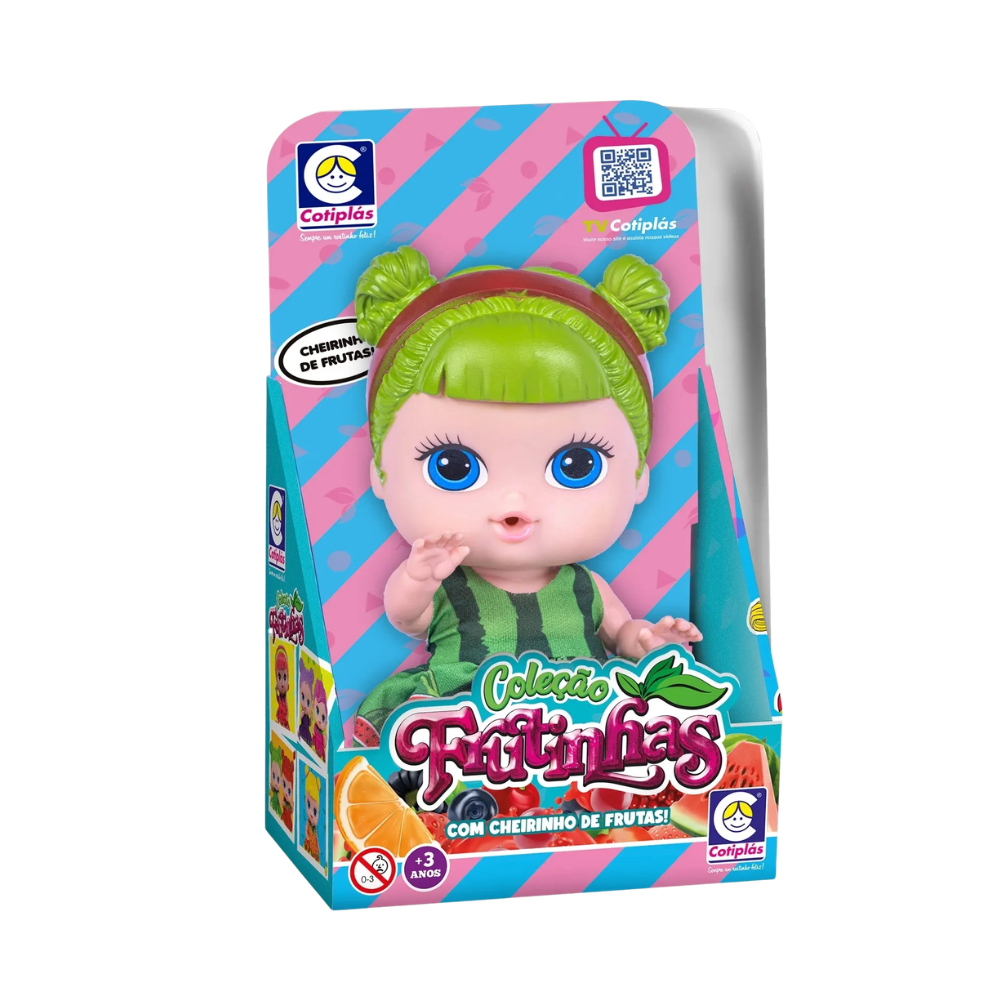 Boneca com Cheirinho de Melancia Frutinhas COTIPLÁS