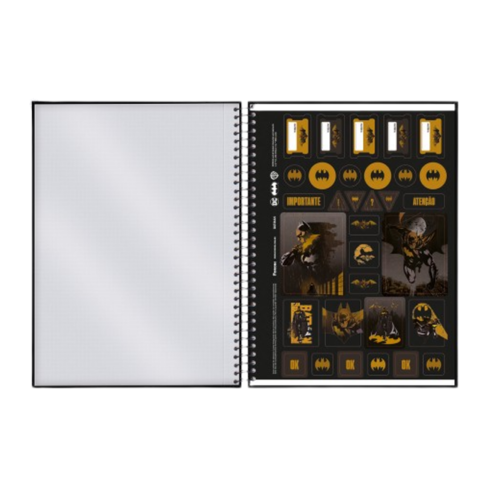 Caderno Universitário 1m 80fls DC Batman (Gotham) FORONI