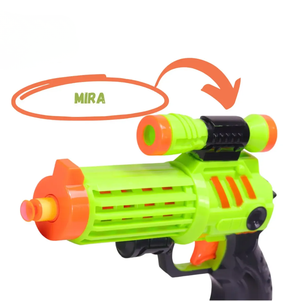 Lançador c/ 3 Dardos e Mira Guns Master BRINKZANIA