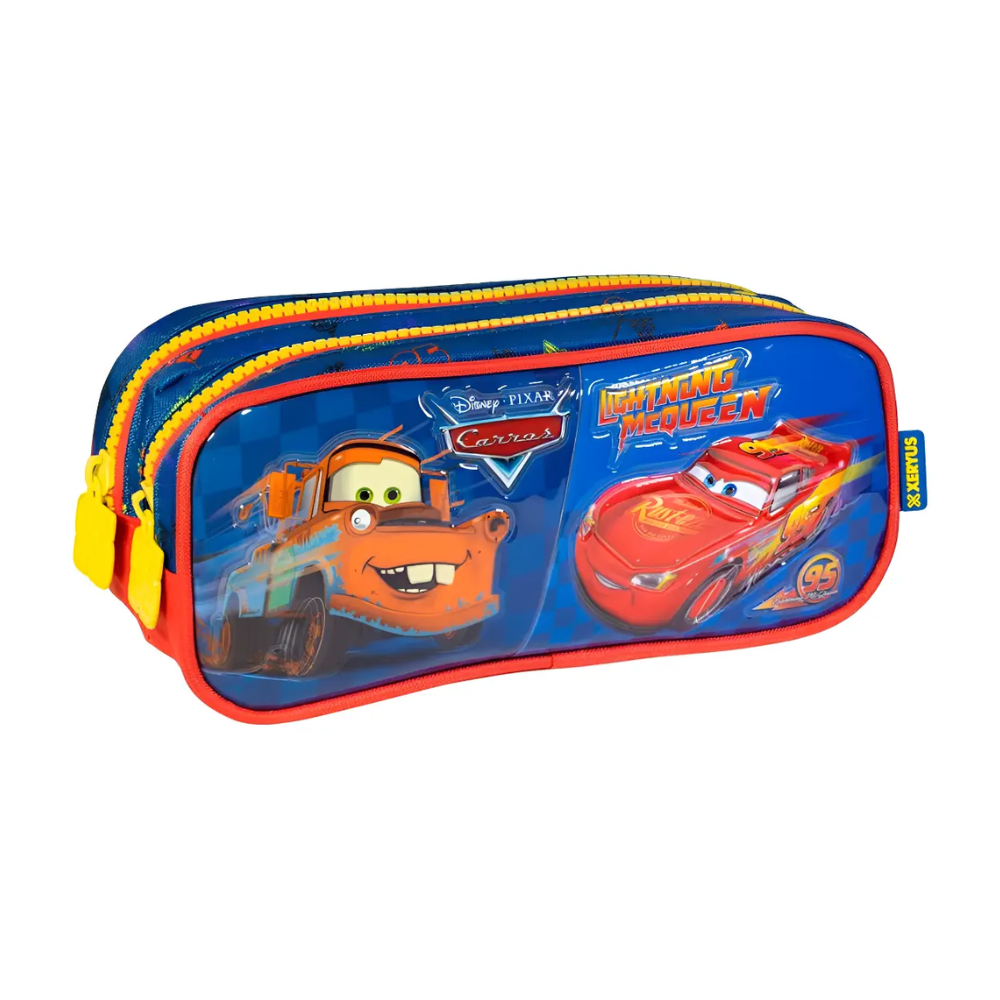 Estojo Duplo Disney Carros Lightning McQueen XERYUS
