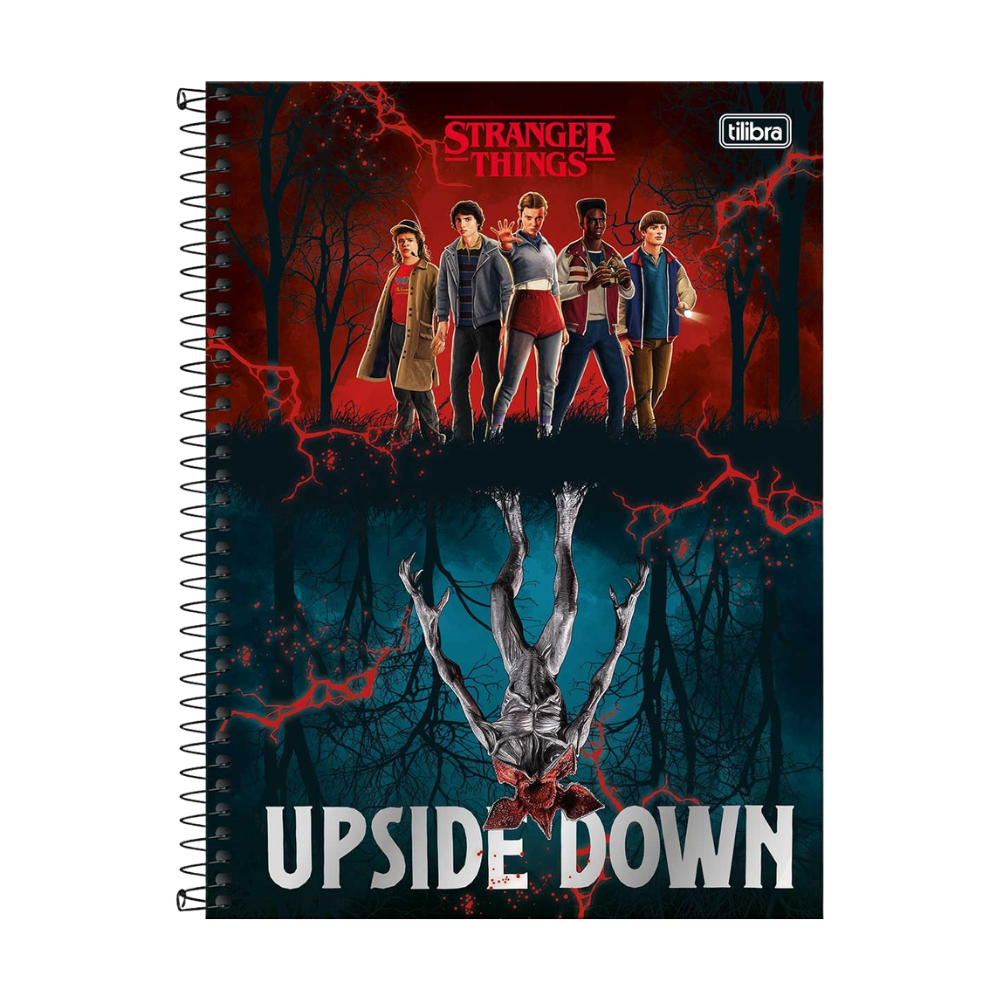 Caderno Universitário Connect 10m 160fls Stranger Things (Upside Down) TILIBRA