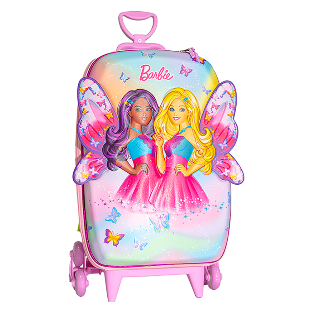 Mala Infantil Barbie Borboleta MAXTOY DIPLOMATA